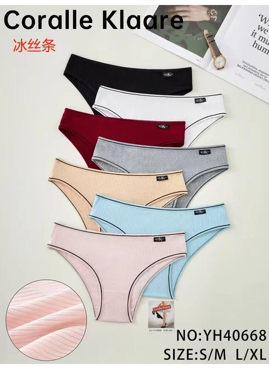 НормаТрусики женские Coralle Clarre YH40668 12б - женское белье оптом в Dolche Noche