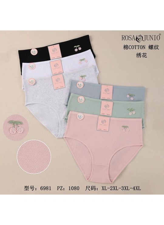 Батальні розміри Жіночі трусики ROSA JUNIO 6981 11D - жіноча білизна оптом у Dolche Noche