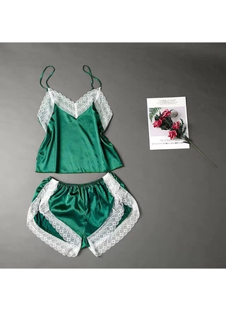 Фото Без Бренда Атласный комплект 6883 (12757) – Пижамы, цвет <color>, цена 227.64<currency>