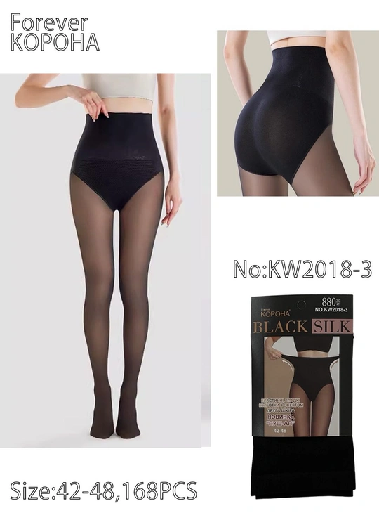 КолготкиКолготки женские Forever Kopoha Black Silk (KW2018-3) - женское белье оптом в Dolche Noche