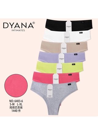 Фото Dyana Жіночі бавовняні трусики DYANA 6403-6 8D (23047) – Норма, колір <color>, ціна 39.79<currency>