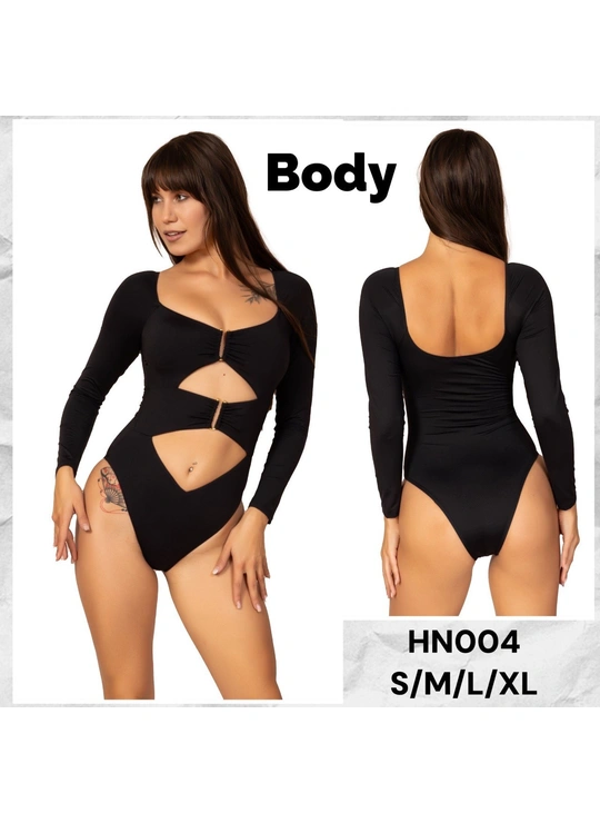 Боди, комбинезоныВырезное женское боди с декоративными элементами Hons HN 004 - женское белье оптом в Dolche Noche