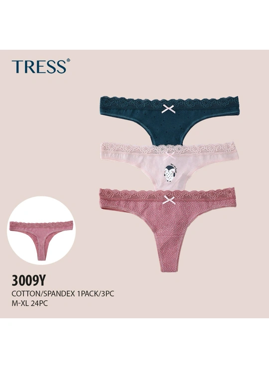 СтрингиЖенские трусы TRESS 3009 6с - женское белье оптом в Dolche Noche