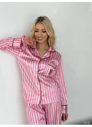 Фото ALMINA Жіноча сатинова піжама з довгим рукавом 3349 (22172) – Піжами, колір <color>, ціна 745.50<currency>