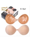 НевидимкиБюстгальтер-невидимка Miraly Invisible Bra (Опт)  6665 Бежевий - женское белье оптом в Dolche Noche