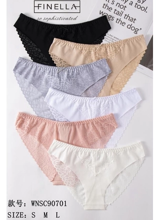 Фото FINELLA Женские трусики Finella с кружевом (S–M–L) 90701 8в () – Кружевные, цвет <color>, цена <currency>