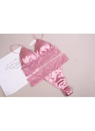 Фото Без Бренда 2021 Женский комплект бралет Yadali (11898) – Кружевные, цвет <color>, цена 124.10<currency>