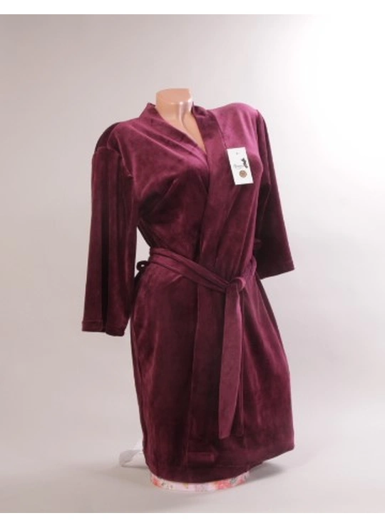 ХалатыПлюшевый халат ЦаЦа 4019 - женское белье оптом в Dolche Noche