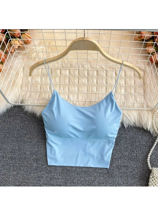 Топы, майкиТопік жіночий безшовний 1127 Голубий - женское белье оптом в Dolche Noche