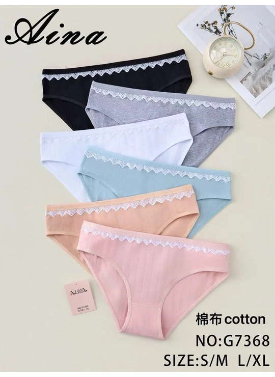 НормаТрусики жіночі AINA G7368 6с Різні кольори - женское белье оптом в Dolche Noche