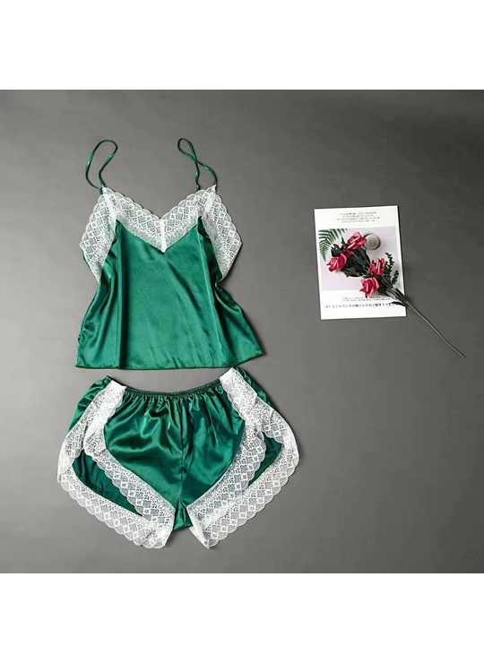 ПижамыАтласный комплект 6883 - женское белье оптом в Dolche Noche