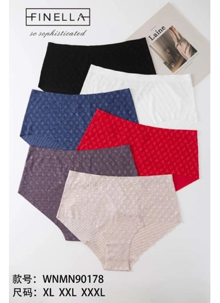 Фото FINELLA Жіночі труси FINELA 90178 11с Різні кольори (21566) – Батальні розміри, колір <color>, ціна 61.54<currency>