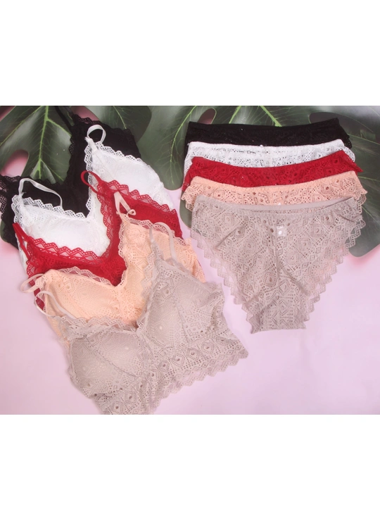 Кружевные2133 Комплект Топ&Трусики  17,3 - женское белье оптом в Dolche Noche