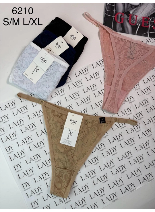 Стрінги Трусы женские HONS 6210 3с Різні кольори - жіноча білизна оптом у Dolche Noche