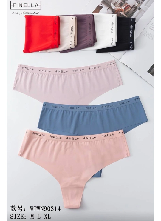 Безшовні трусики Трусики FINELLA 90314 12C Різні кольори - жіноча білизна оптом у Dolche Noche