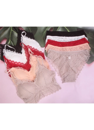 Фото Без Бренда 2133 Комплект Топ&Трусики 17,3 (11233) – Кружевные, цвет <color>, цена 126.50<currency>