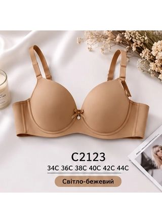 Фото NADIZI Бюстгальтер nadizi C 2123 2,2 Темно бежевий (1745) – Чашка C, колір <color>, ціна 165.60<currency>