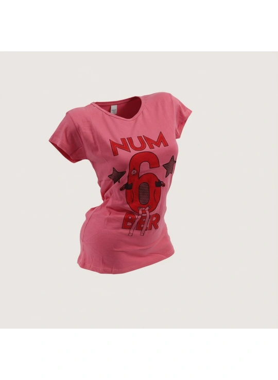 Футболки1003 Женская футболка NUM Турция Темно рожевий - женское белье оптом в Dolche Noche