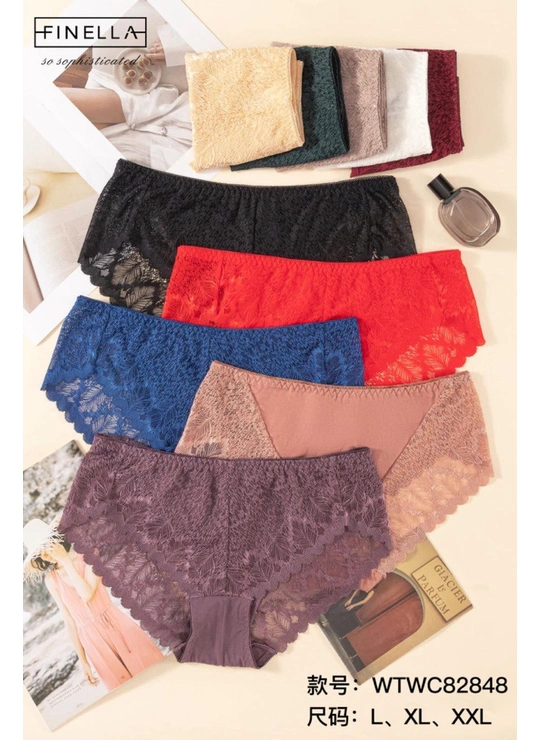 Мереживні Жіночі труси мереживо FINELA 82848 10с - жіноча білизна оптом у Dolche Noche
