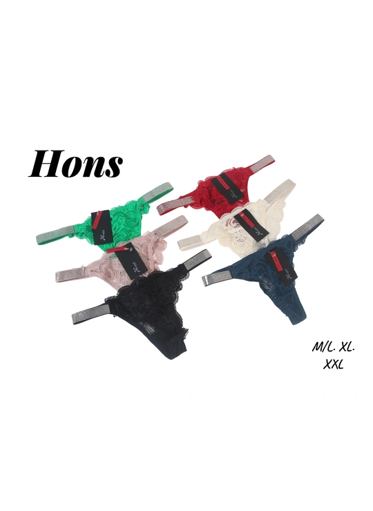 Стрінги Елегантні та спокусливі мереживні стрінги Hons Y06 6б - жіноча білизна оптом у Dolche Noche