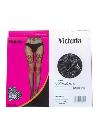 Фото Victoria Чулки женские Victoria 6027 Черный (22811) – Эротические чулки, цвет <color>, цена 81.12<currency>