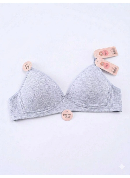 Чашка А Підліткові бюстгальтери Lunna Cotton Comfort 1318 Сірий - жіноча білизна оптом у Dolche Noche