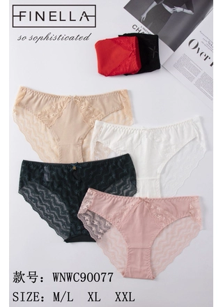 Фото FINELLA Жіночі труси мереживо FINELA 90077 3д Різні кольори () – Норма, цвет <color>, цена <currency>