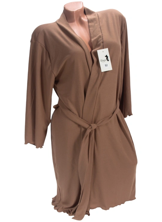 ХалатыХалат рубчик короткий 4728 - женское белье оптом в Dolche Noche