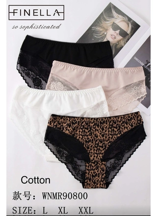 Фото FINELLA Жіночі мереживні трусики Finella 90800    6в (22983) – Мереживні, колір <color>, ціна 71.46<currency>