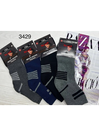 Фото Без Бренда Шкарпетки термо чоловічі D&A 3429 (14791) – Зима, колір <color>, ціна 45.36<currency>