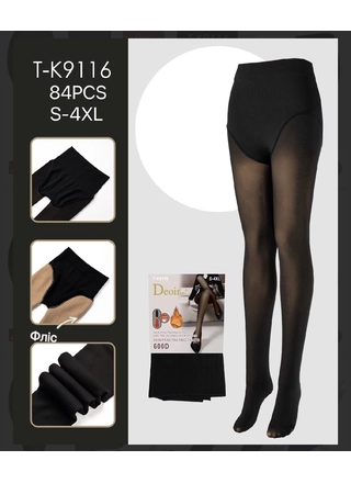 Фото Bella Sirena Женские теплые колготки T-K9116 (на флисе, 600D, S-4XL) (22620) – Лосины, цвет <color>, цена 191.52<currency>