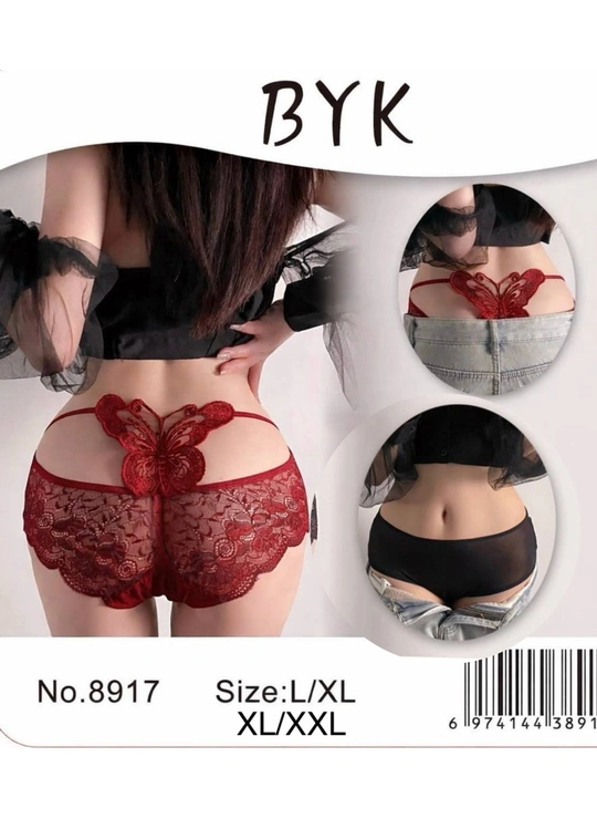 Мереживні Еротичні жіночі трусики BYK 8917  8д - жіноча білизна оптом у Dolche Noche