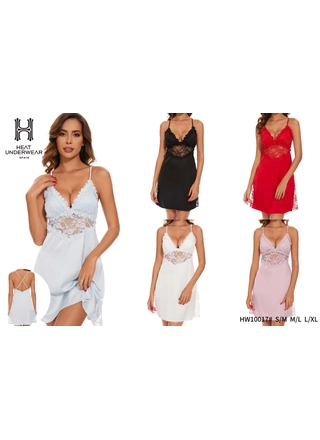 Фото HEAT Нічна сорочка HEAT 10017 Різні кольори (21016) – Нічні сорочки, колір <color>, ціна 403.56<currency>