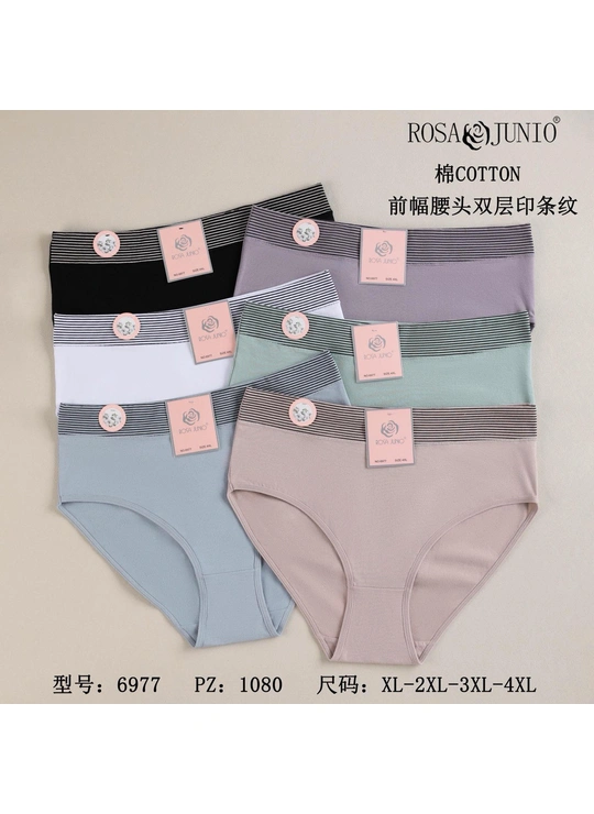 Батальные размерыТруси жіночі ROSA JUNIO 6977 11с Різні кольори - женское белье оптом в Dolche Noche