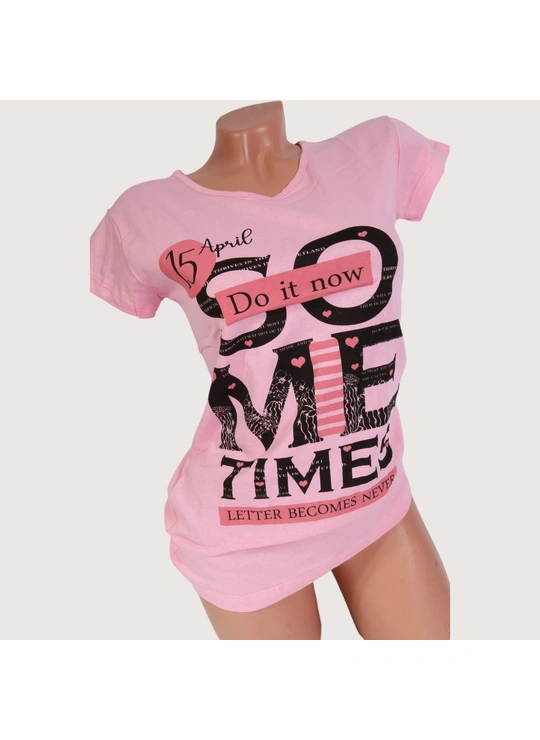 Футболки Жіноча футболка SO 1010 Рожевий - жіноча білизна оптом у Dolche Noche