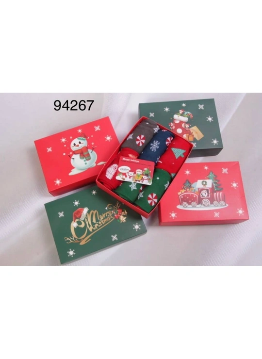 ЗимаНоски новогодние подарочные PESAIL 94267 Различные цвета - женское белье оптом в Dolche Noche