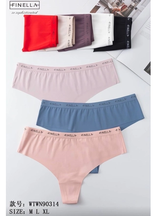 Фото FINELLA Трусики FINELLA 90314 12C Різні кольори (23117) – Безшовні трусики, колір <color>, ціна 56.96<currency>