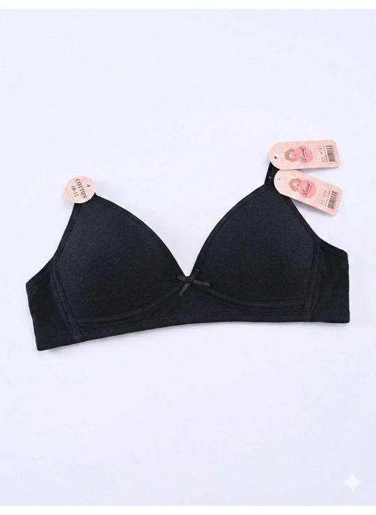 Чашка А Підліткові бюстгальтери Lunna Cotton Comfort 1318 Чорний - жіноча білизна оптом у Dolche Noche