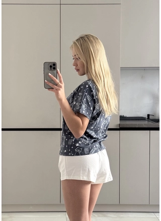 Фото ЦаЦа Комплект шортів для мам TsaTsa 4749 (18947) – Піжами, колір <color>, ціна 303.74<currency>