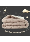Ковдра  140*210 WOOLLY вовняна (щіл 400) ТМ Ідея Бежевий - текстиль для дома оптом в Dolche Noche