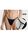 Стрінги Жіночі труси-стрінги 6119 Чорний - жіноча білизна оптом у Dolche Noche