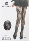 КолготкиЖіночі фантазійні колготки-сітка BODICE з візерунком (Опт) 108-2 Чорний - женское белье оптом в Dolche Noche