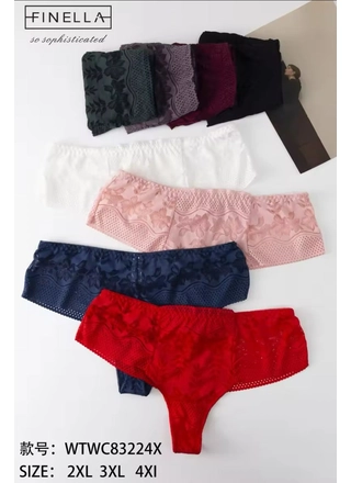Фото FINELLA Женские трусы FINELLA 83224 7а (22139) – Батальные размеры, цвет <color>, цена 53.57<currency>