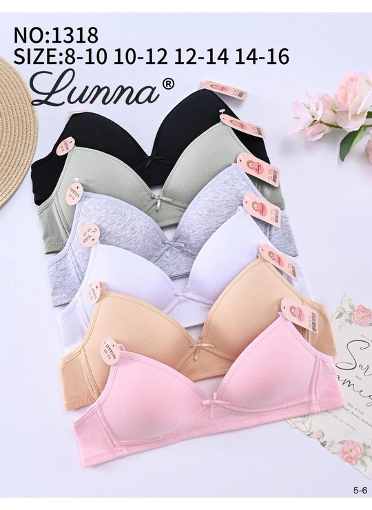 Підліткові бюстгальтери Lunna Cotton Comfort 1318 Рожевий