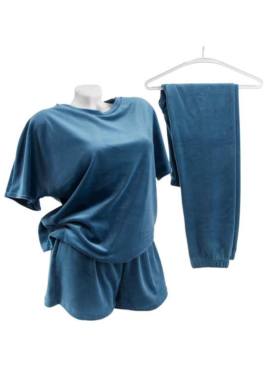 ПижамыПлюшевая женская Пижама тройка ЦаЦа  - женское белье оптом в Dolche Noche