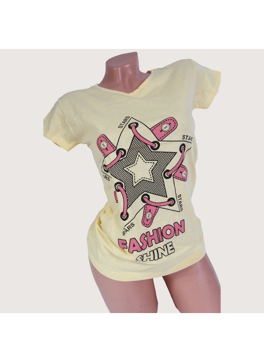 Футболки Жіноча футболка Fashion 1006 Жовтий - жіноча білизна оптом у Dolche Noche