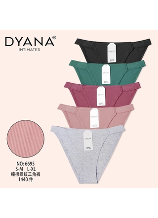 Фото Dyana Трусы женские рубчик DYANA 6695 4б (20734) – Норма, цвет <color>, цена 41.03<currency>