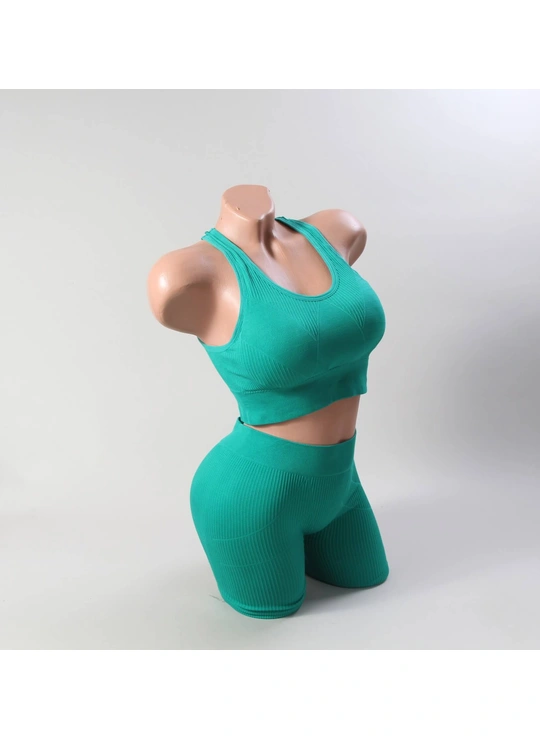 Спортивные комплекты бельяКомплект топа и шорт A06 - женское белье оптом в Dolche Noche