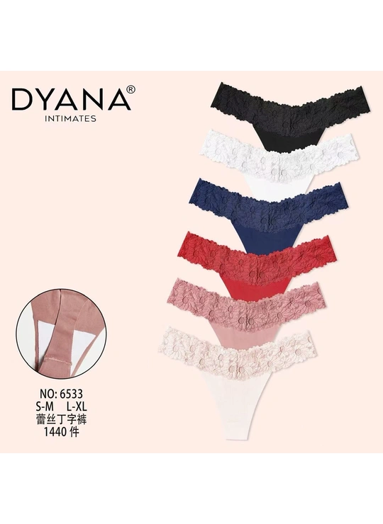 СтрингиТрусы женские Dyana Intimates 6533 2б - женское белье оптом в Dolche Noche