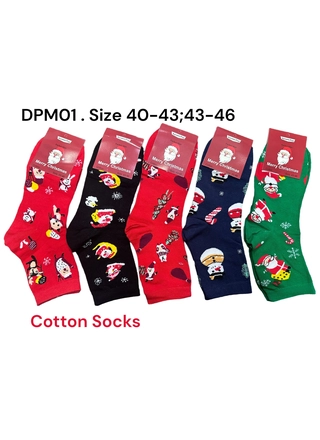 Фото Без Бренда Стильні чоловічі новорічні шкарпетки DPM01 (22745) – Зима, колір <color>, ціна 25.63<currency>